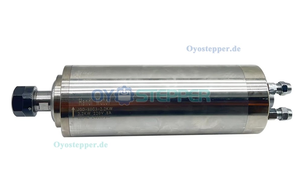 Wassergek&uuml;hlte CNC HF-Spindel 2,2kW &Oslash;80mm ER20 110V/220V/380V 24000U/min 8A